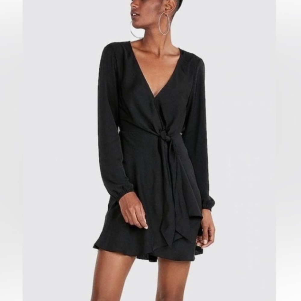 Express Black Bow Dress